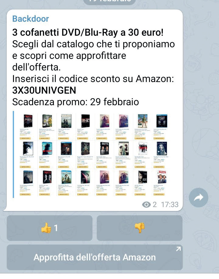 Sconti Pazzi Su Amazon Solo Con Telegram Hacka